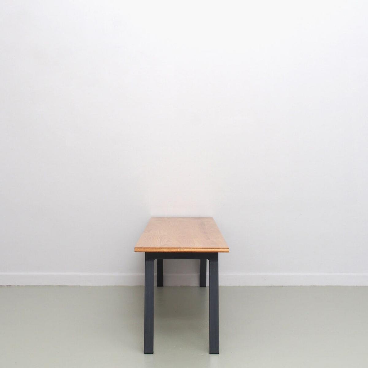 Oak Graphite Grey Valkenburg Bench – image 6