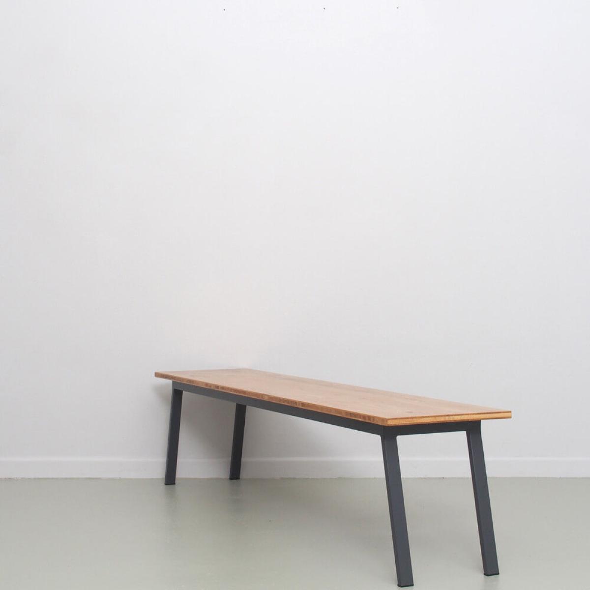 Oak Graphite Grey Valkenburg Bench – image 9