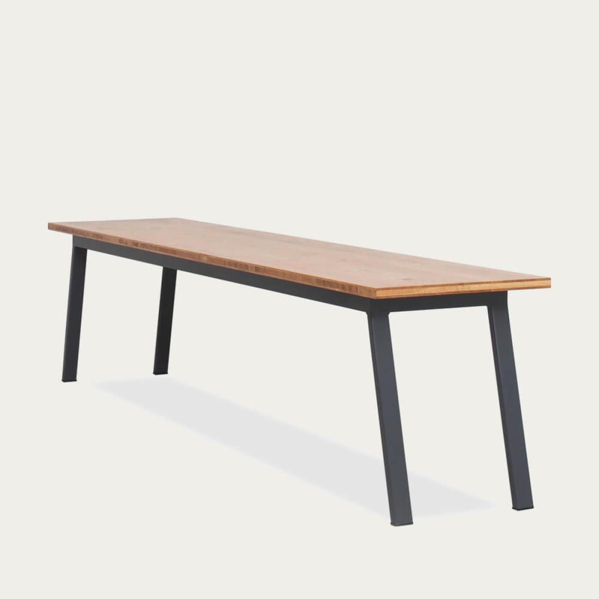 Oak Graphite Grey Valkenburg Bench – image 1