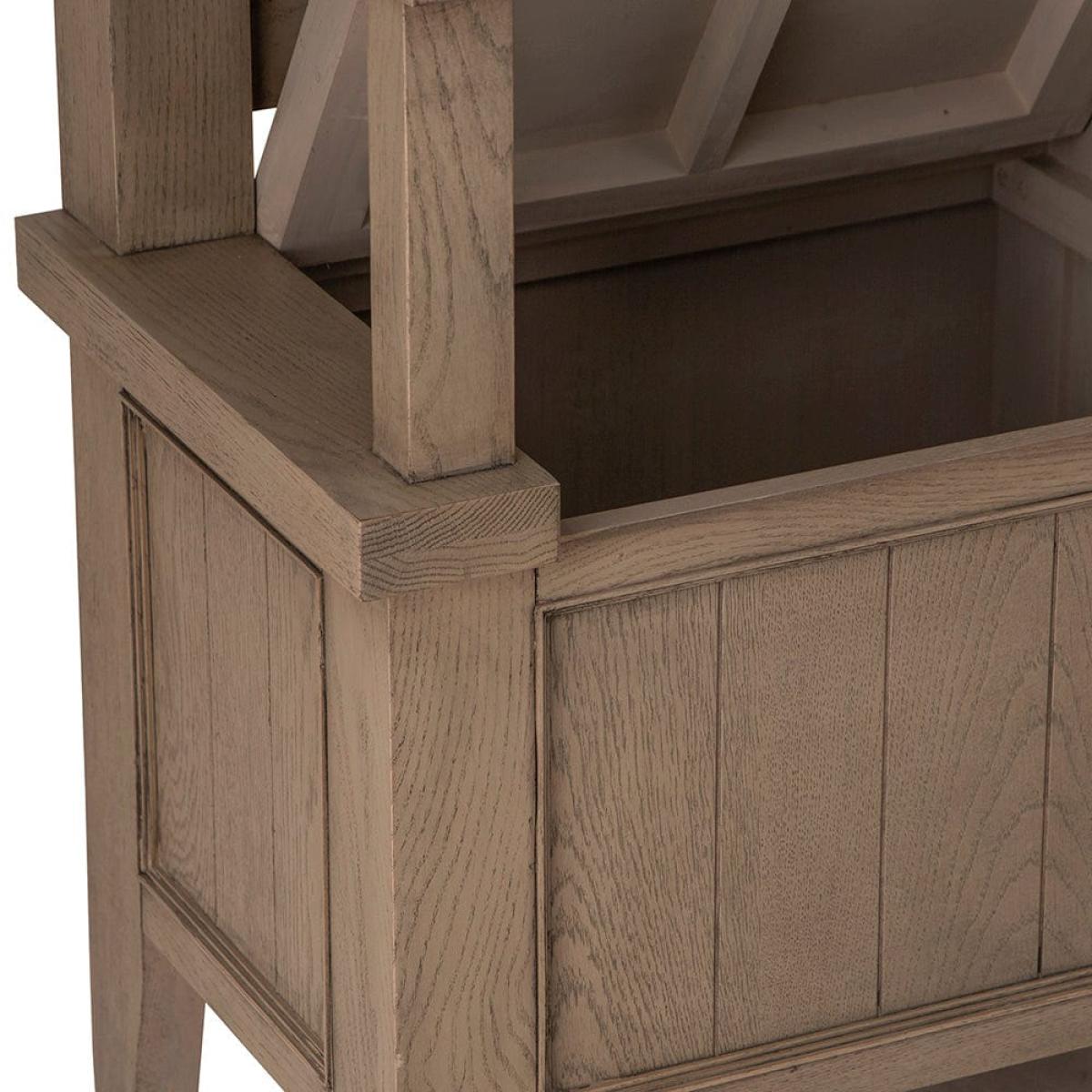 Falmouth Oak Monks Bench – image 4