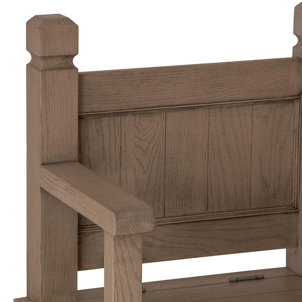 Falmouth Oak Monks Bench – image 6