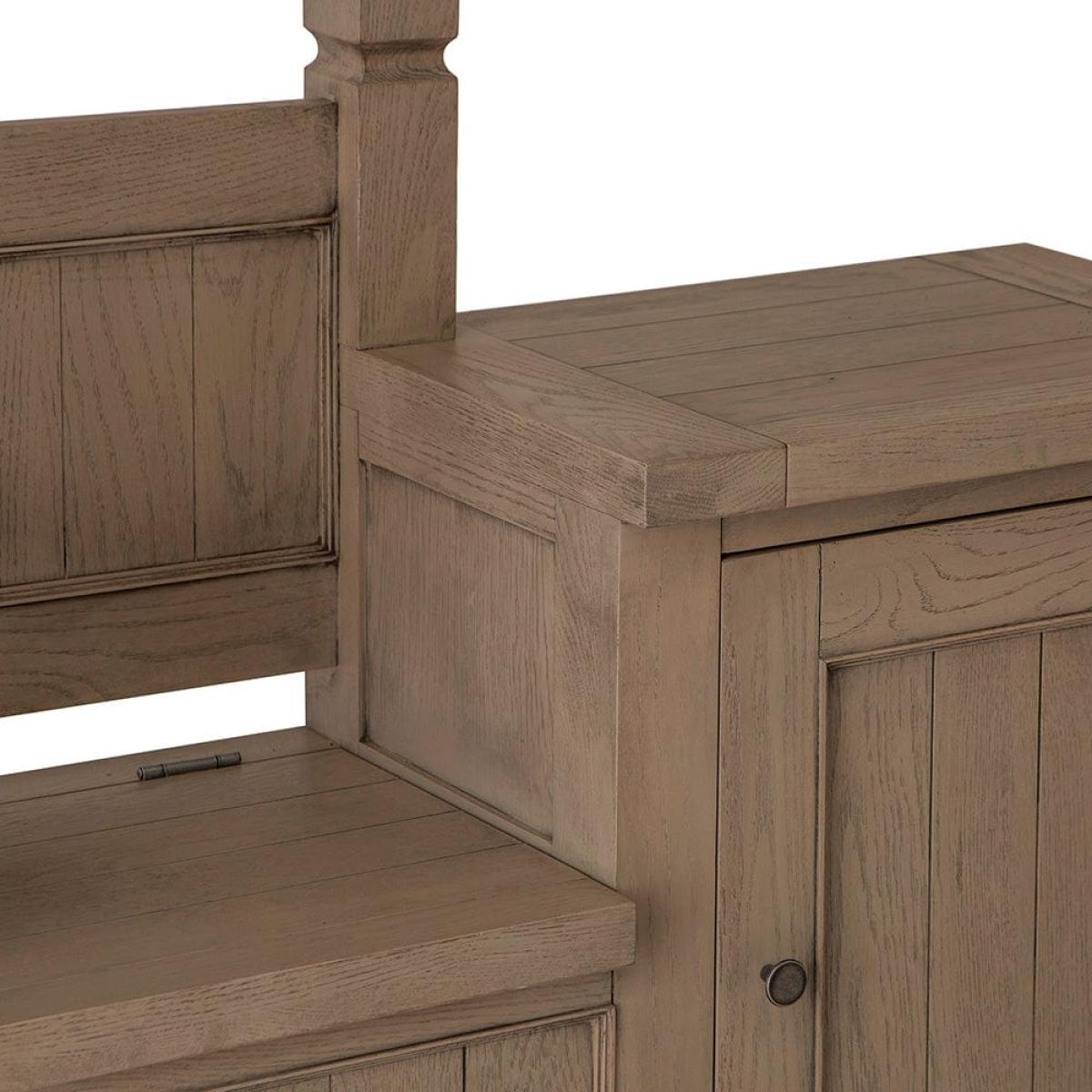 Falmouth Oak Monks Bench – image 7