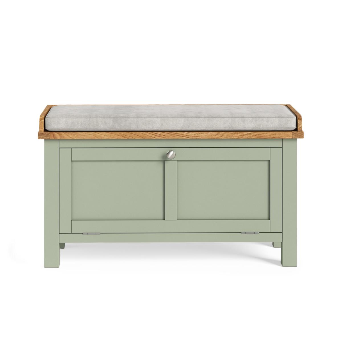 Bromley Storage Bench With Cushion Sage (Green) – image 2
