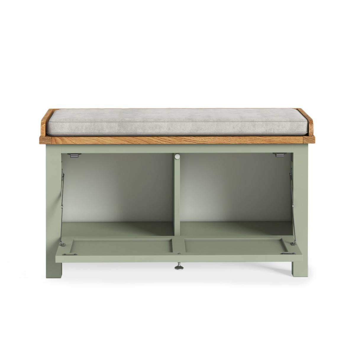 Bromley Storage Bench With Cushion Sage (Green) – image 4