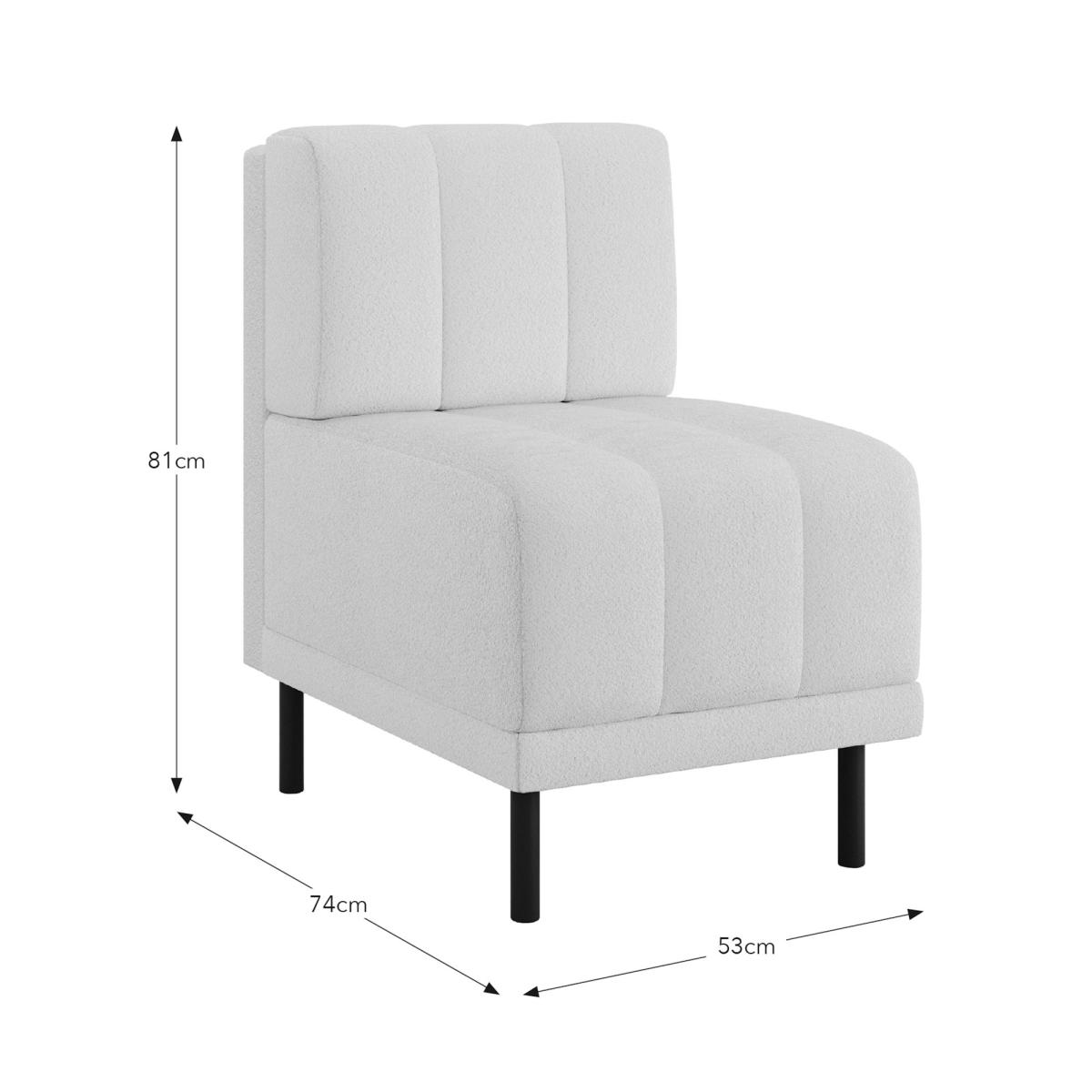 Amali Small Dining Bench, Boucle – image 7