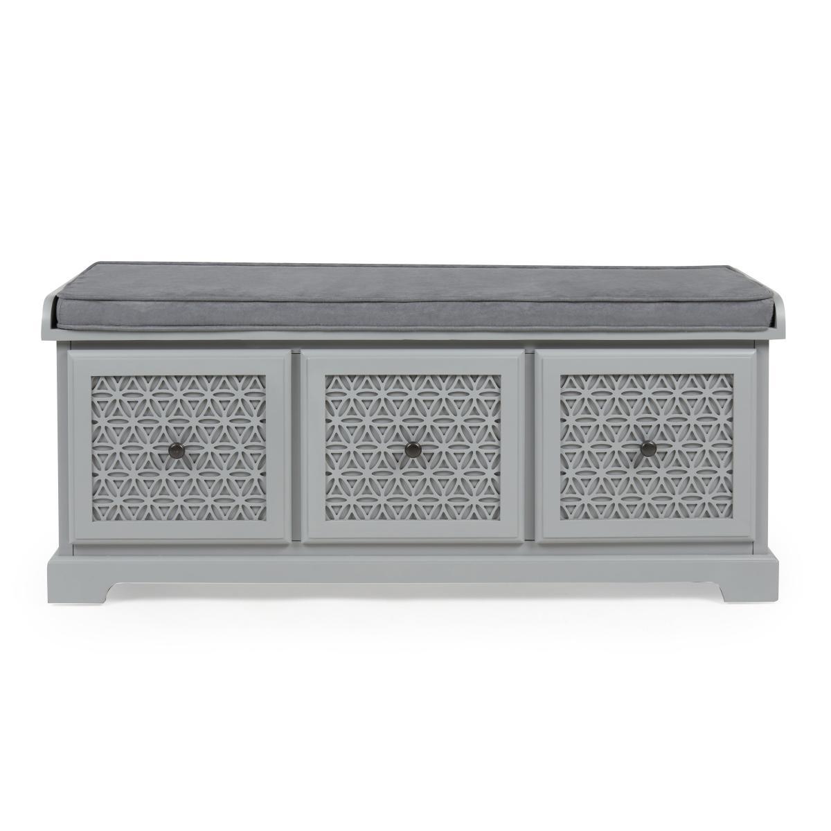 Carys Storage Bench Grey – image 2