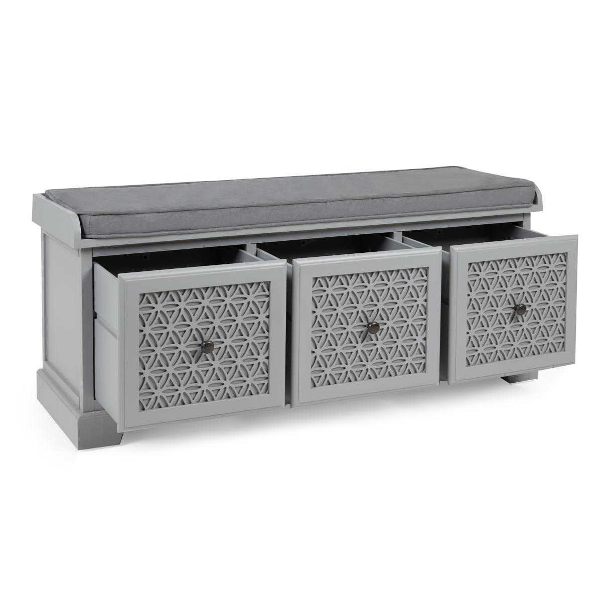 Carys Storage Bench Grey – image 4