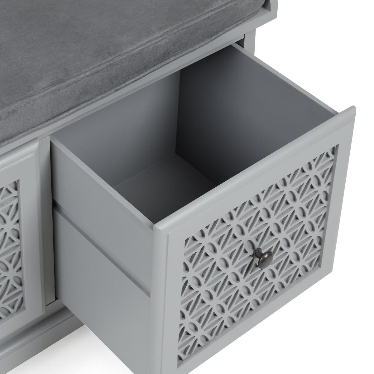 Carys Storage Bench Grey – image 5