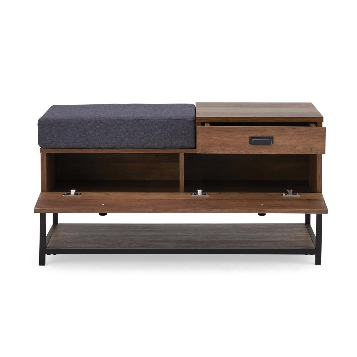 Fulton Storage Bench Grey – image 3