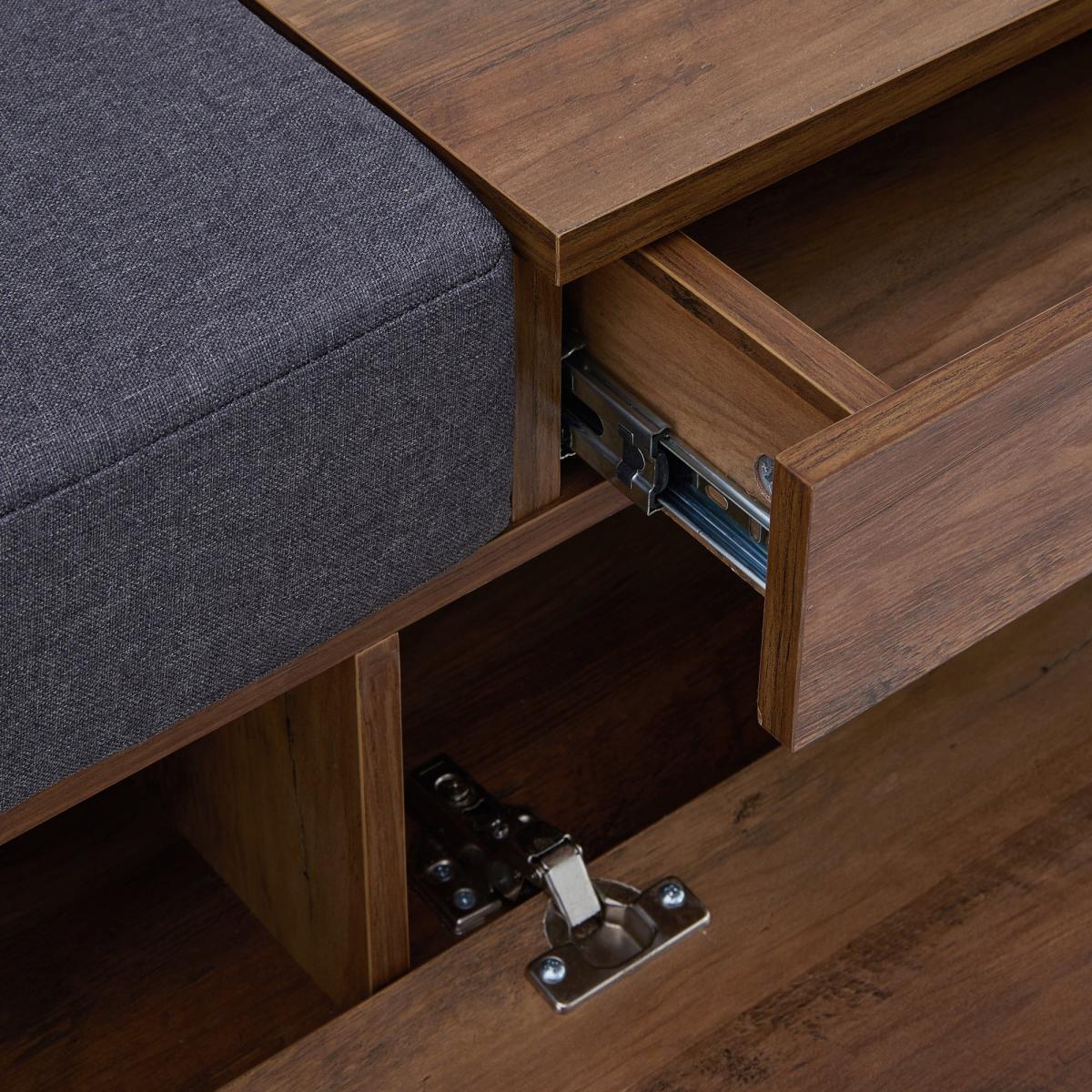Fulton Storage Bench Grey – image 6