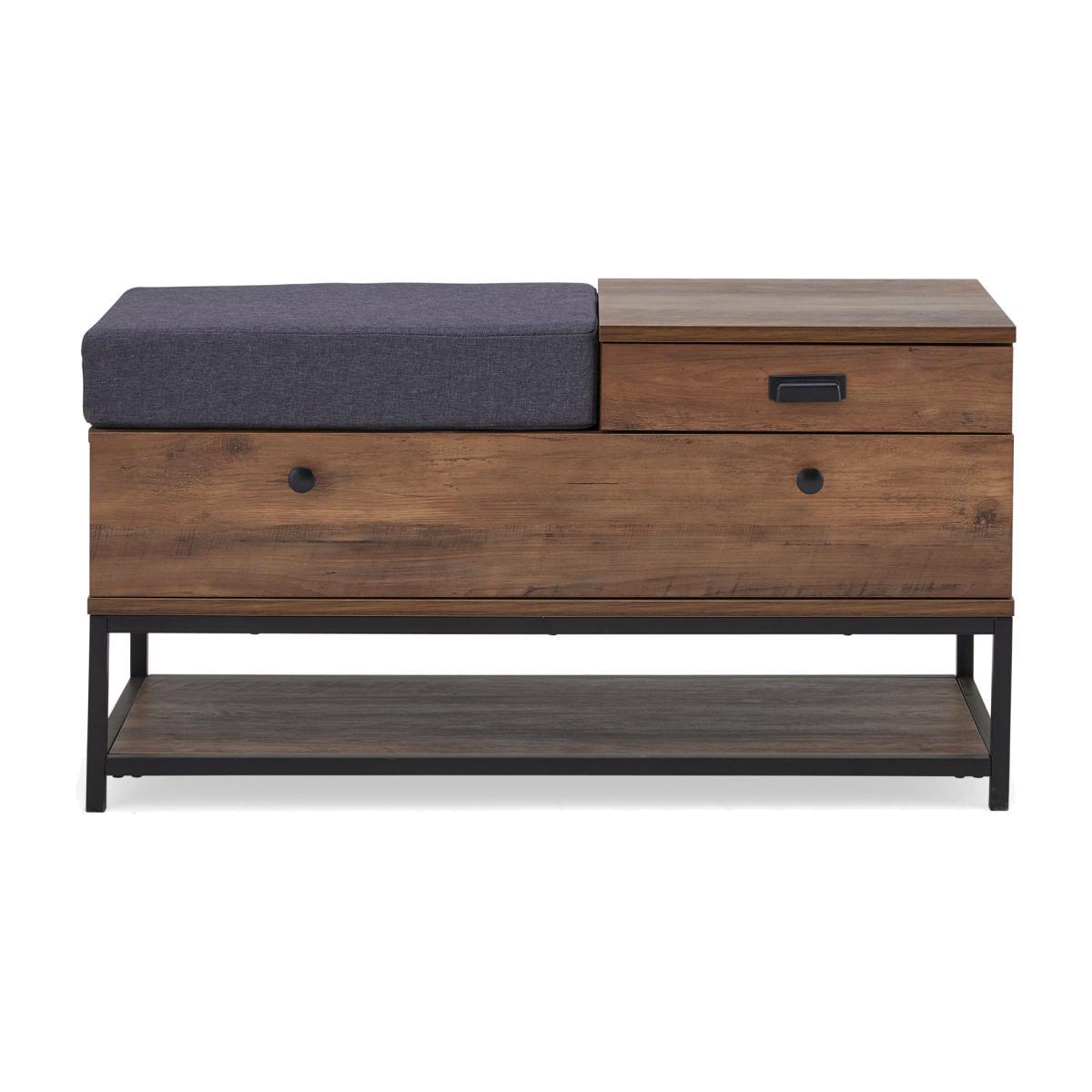 Fulton Storage Bench Grey – image 1