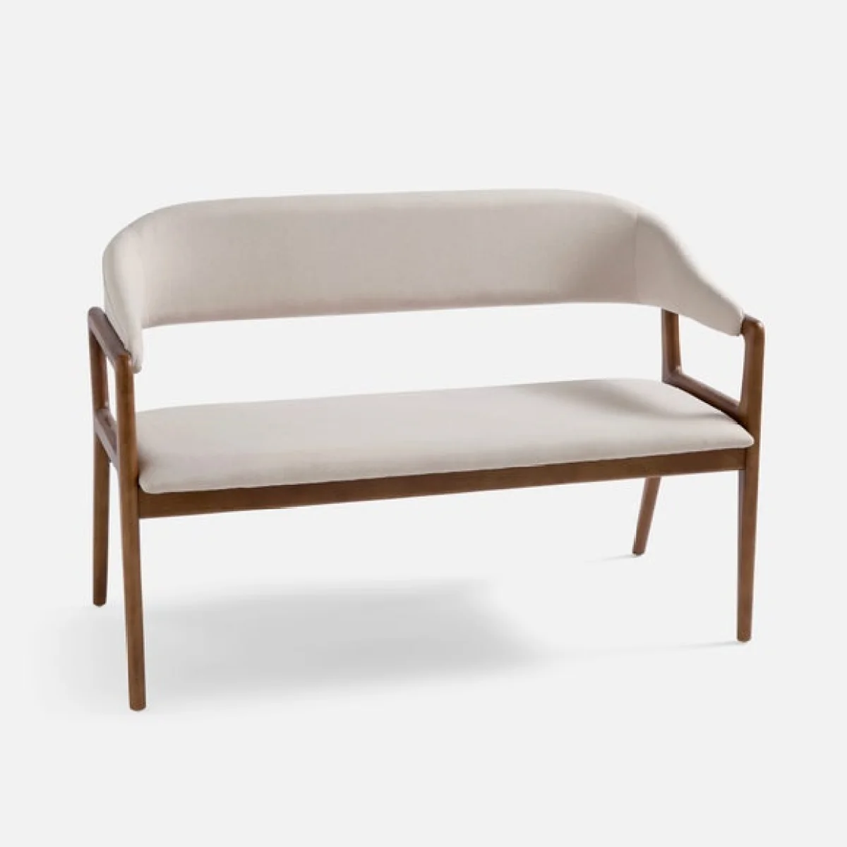 Hugh Dining Bench, Fabric – image 6