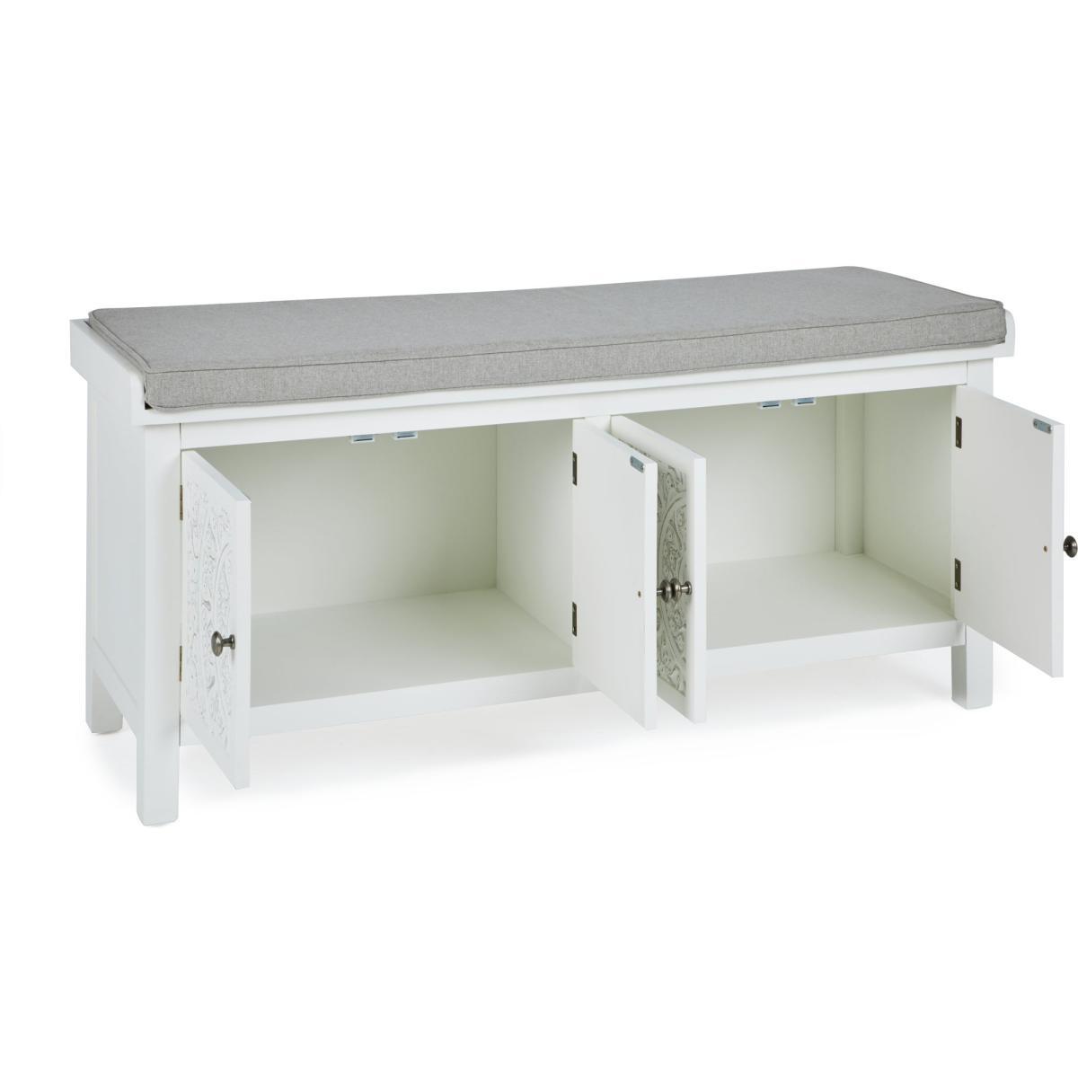 Samira Storage Bench White – image 4