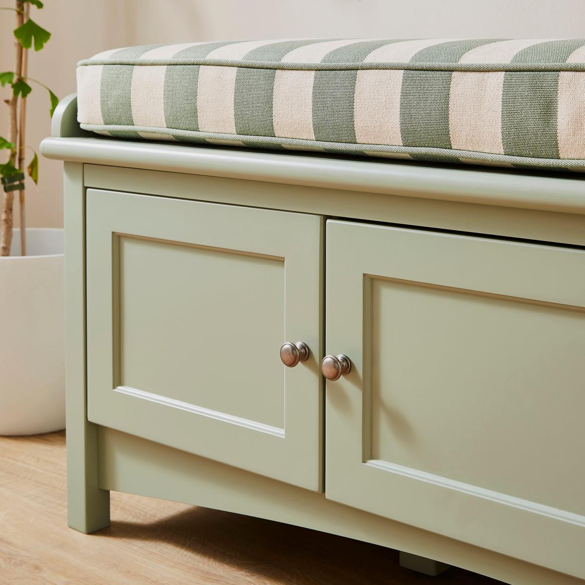 Beatrice Striped Storage Bench – image 4