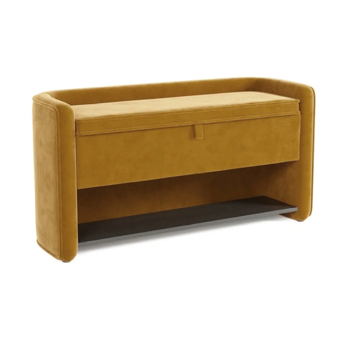 Estelle Velvet Hallway Storage Bench – image 6