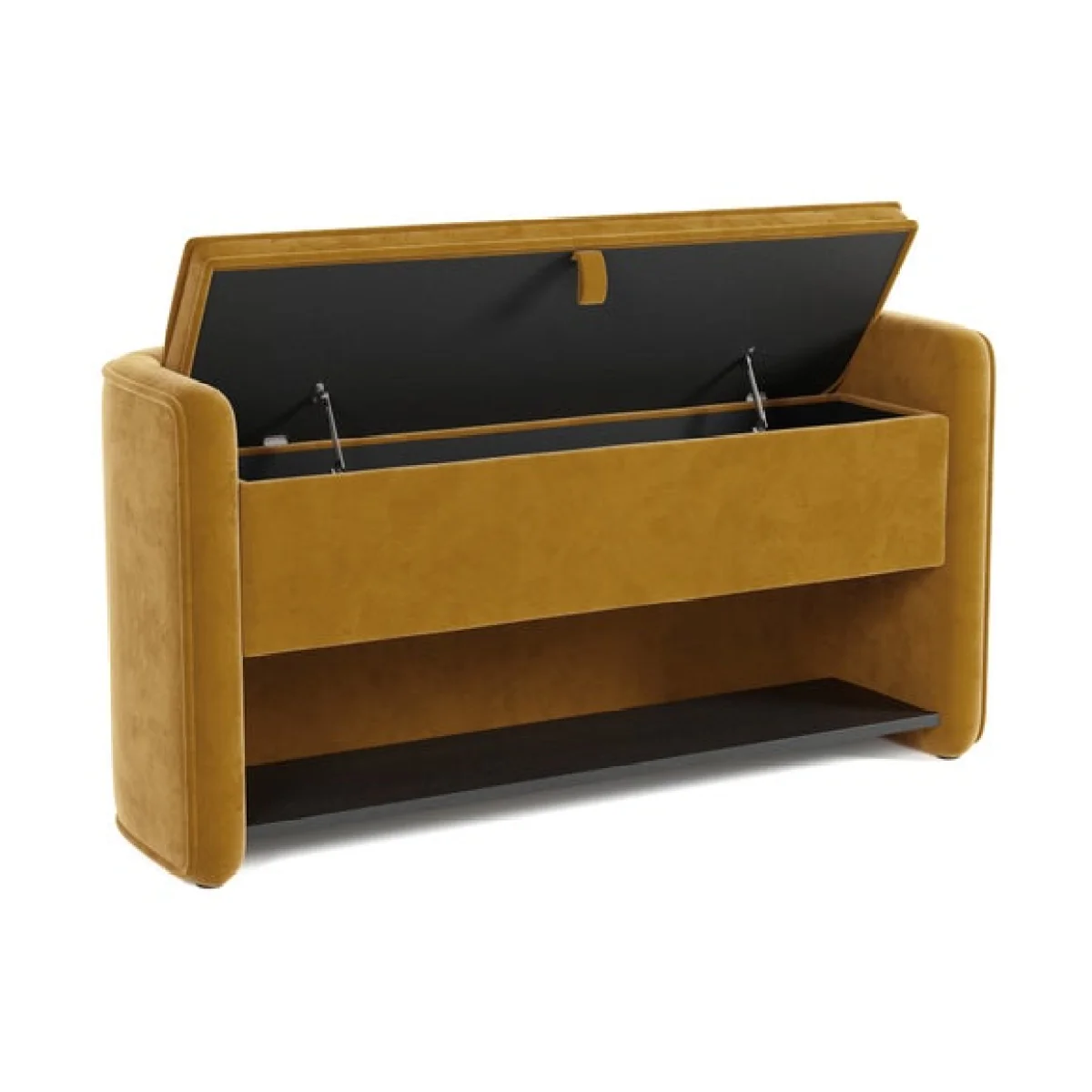 Estelle Velvet Hallway Storage Bench – image 7