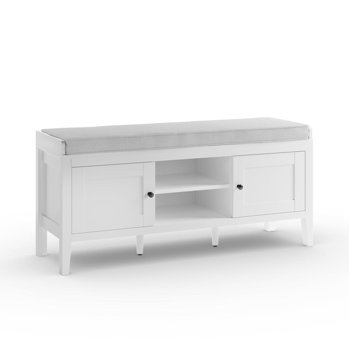 Lynton Storage Bench White White – image 2