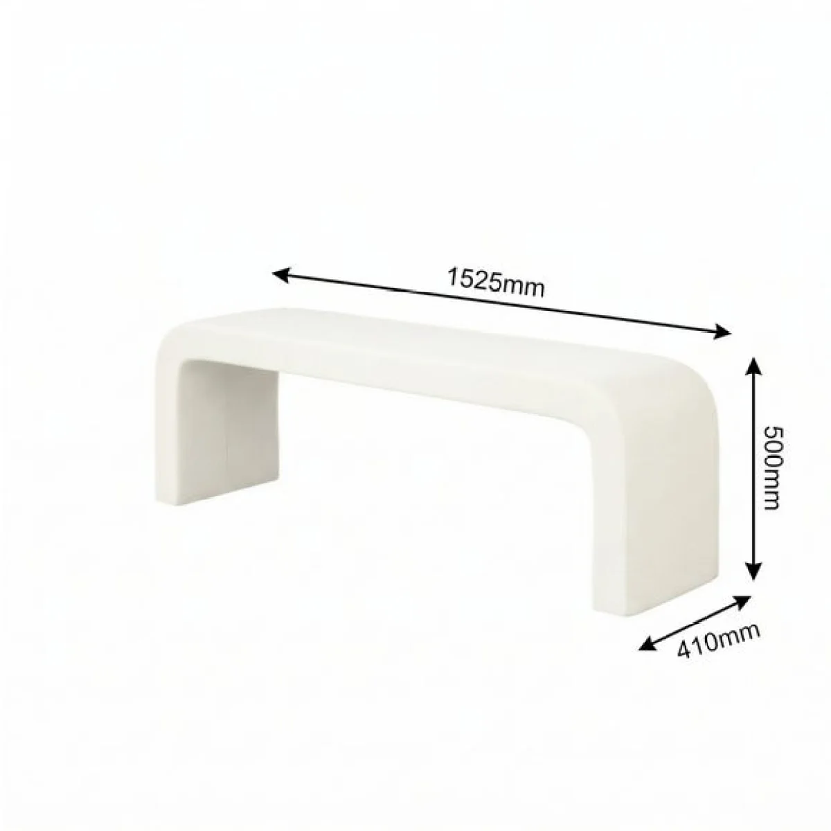 Ren Chenille Bench – image 4