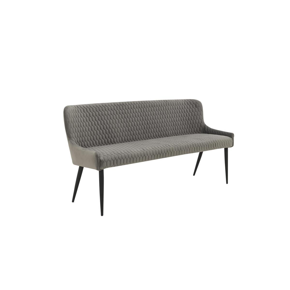 Sapporo Velvet Dining Bench - Grey – image 4