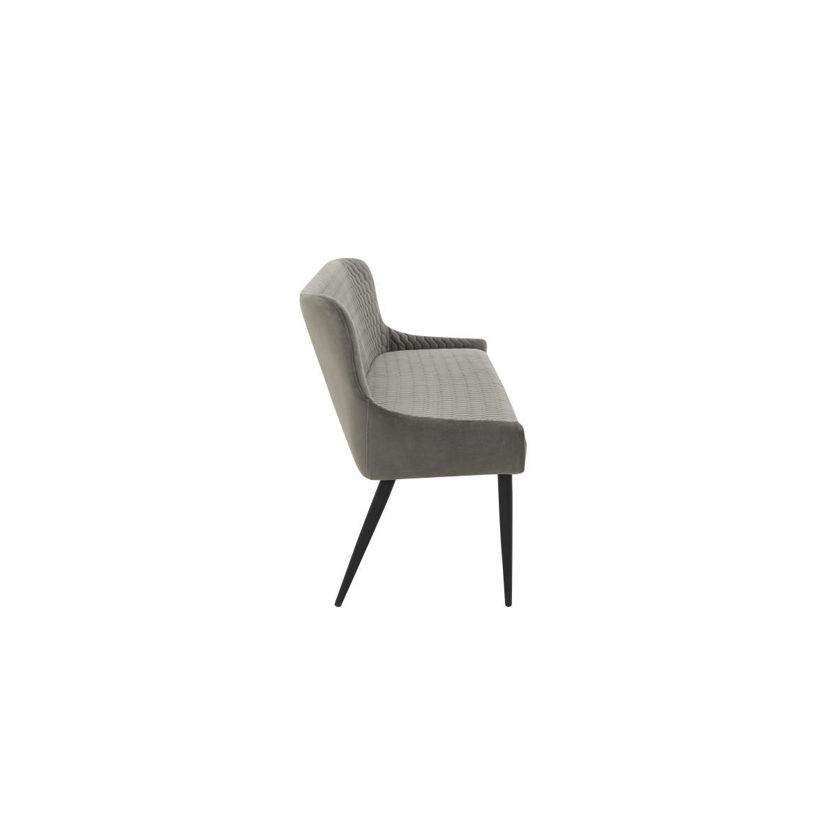 Sapporo Velvet Dining Bench - Grey – image 5
