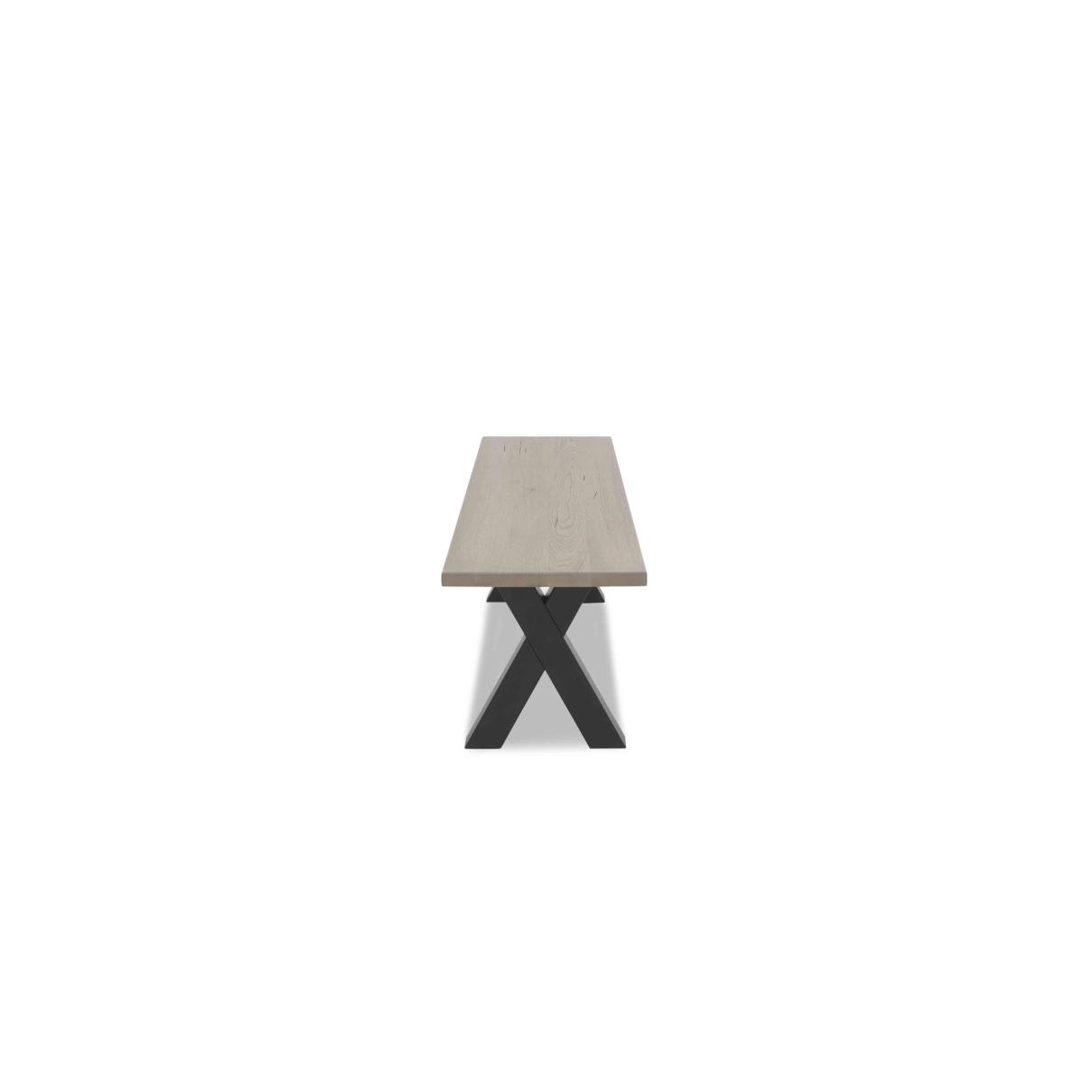 Bodahl - Compact Terra Dining Bench with X-Shaped Legs - 140-cm - Vintage Grey – image 5
