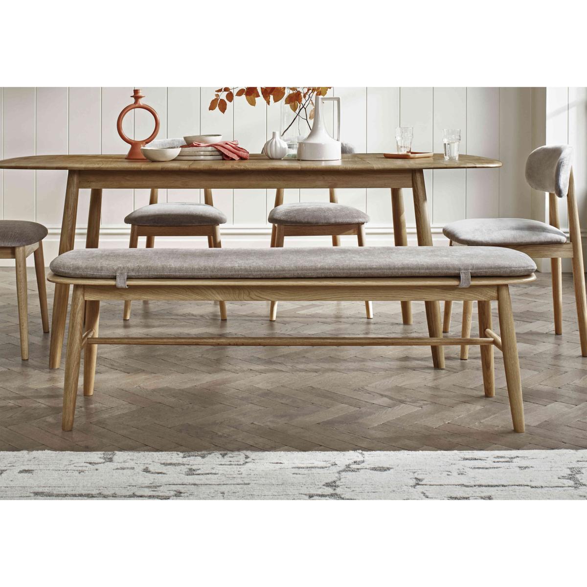 Stockholm Dining Bench - Dark Oak – image 2
