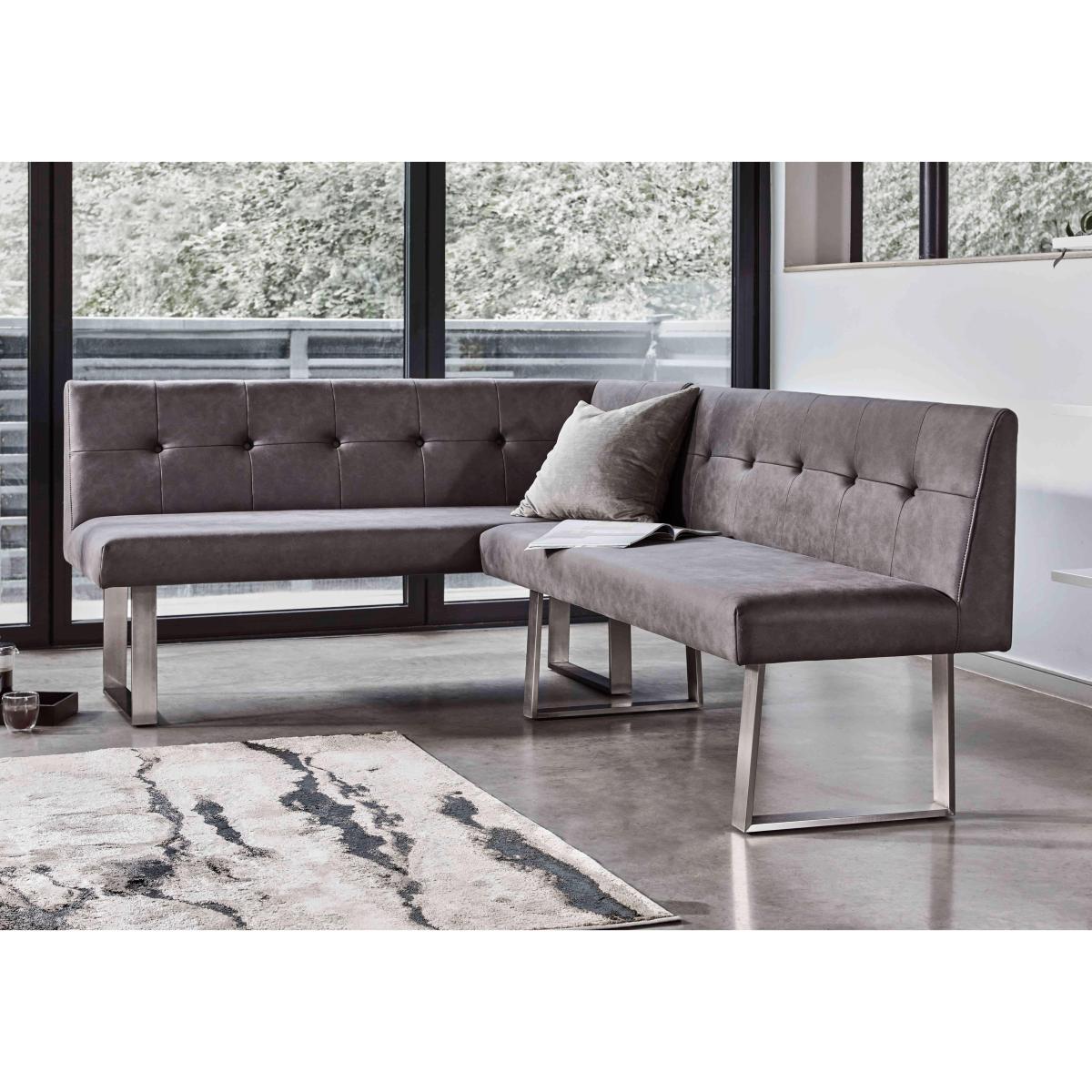 Park Avenue Right-Hand Facing Corner Dining Bench - Grey – image 2