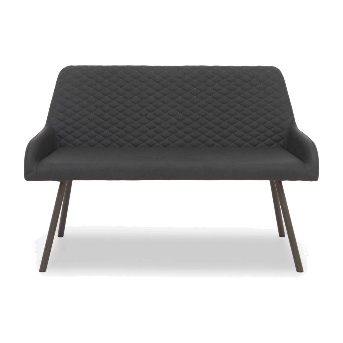Ion High Back Dining Bench - Dark Grey