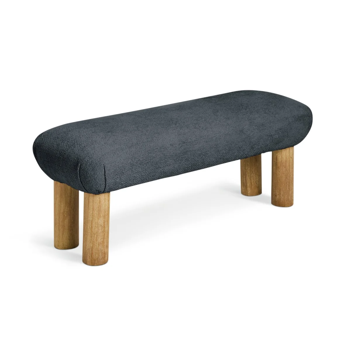 Habitat May Fabric Bench - Blue – image 3