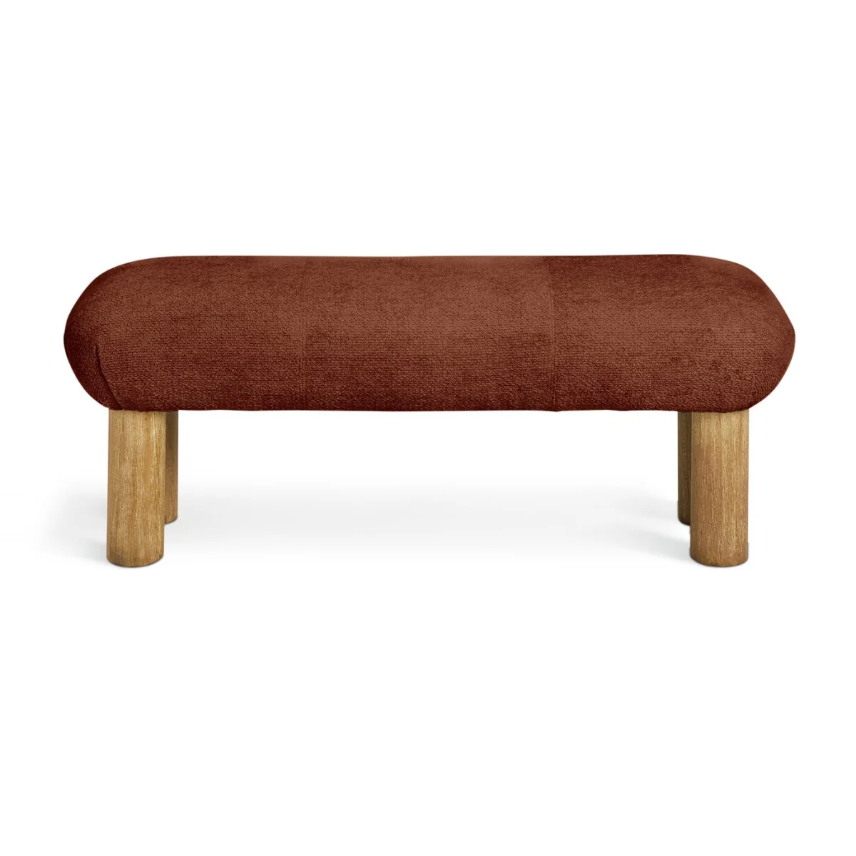Habitat May Fabric Bench - Rust – image 4