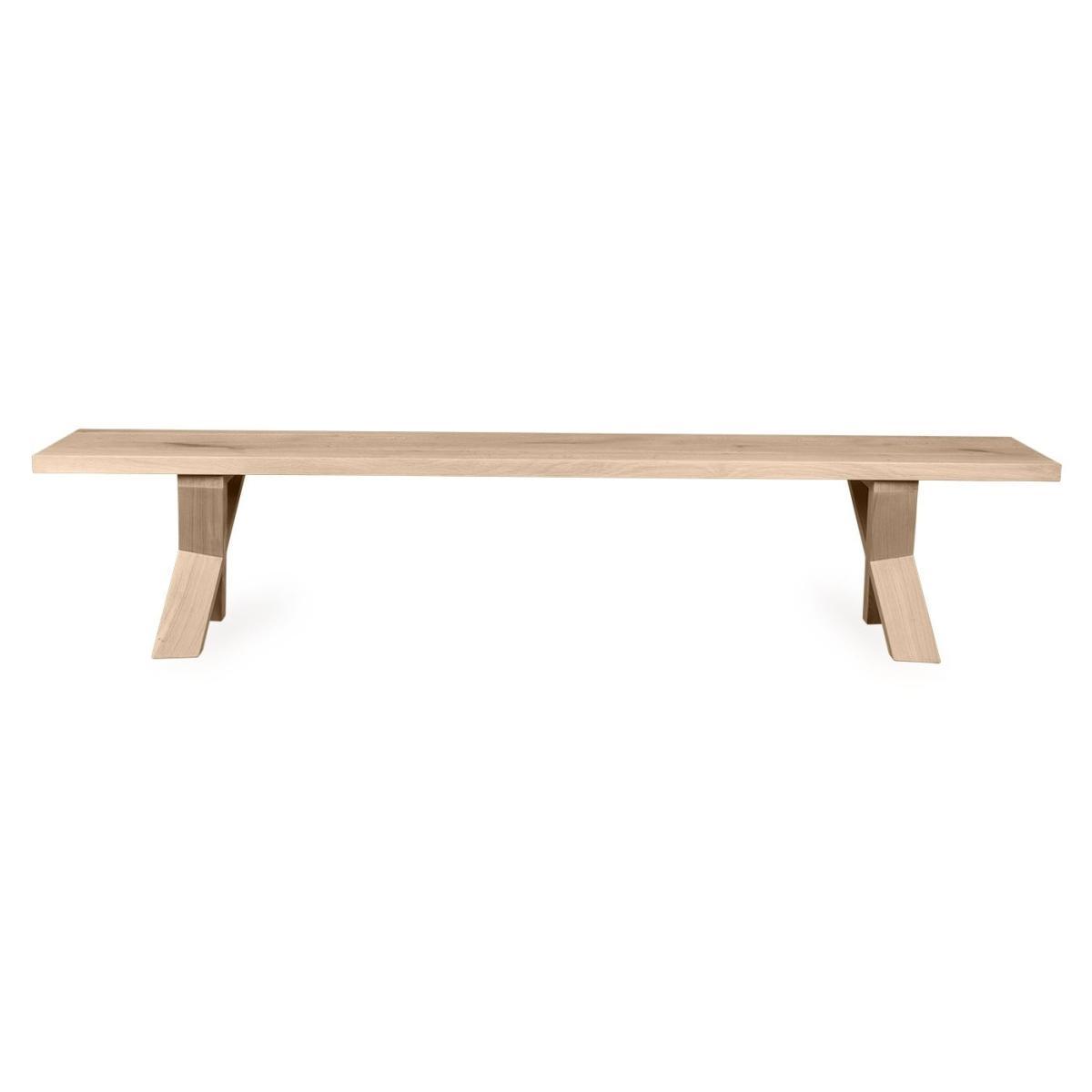 Heal's Oslo Bench 200x35cm White Oak Straight Edge Filled - Heal's UK Furniture – image 2