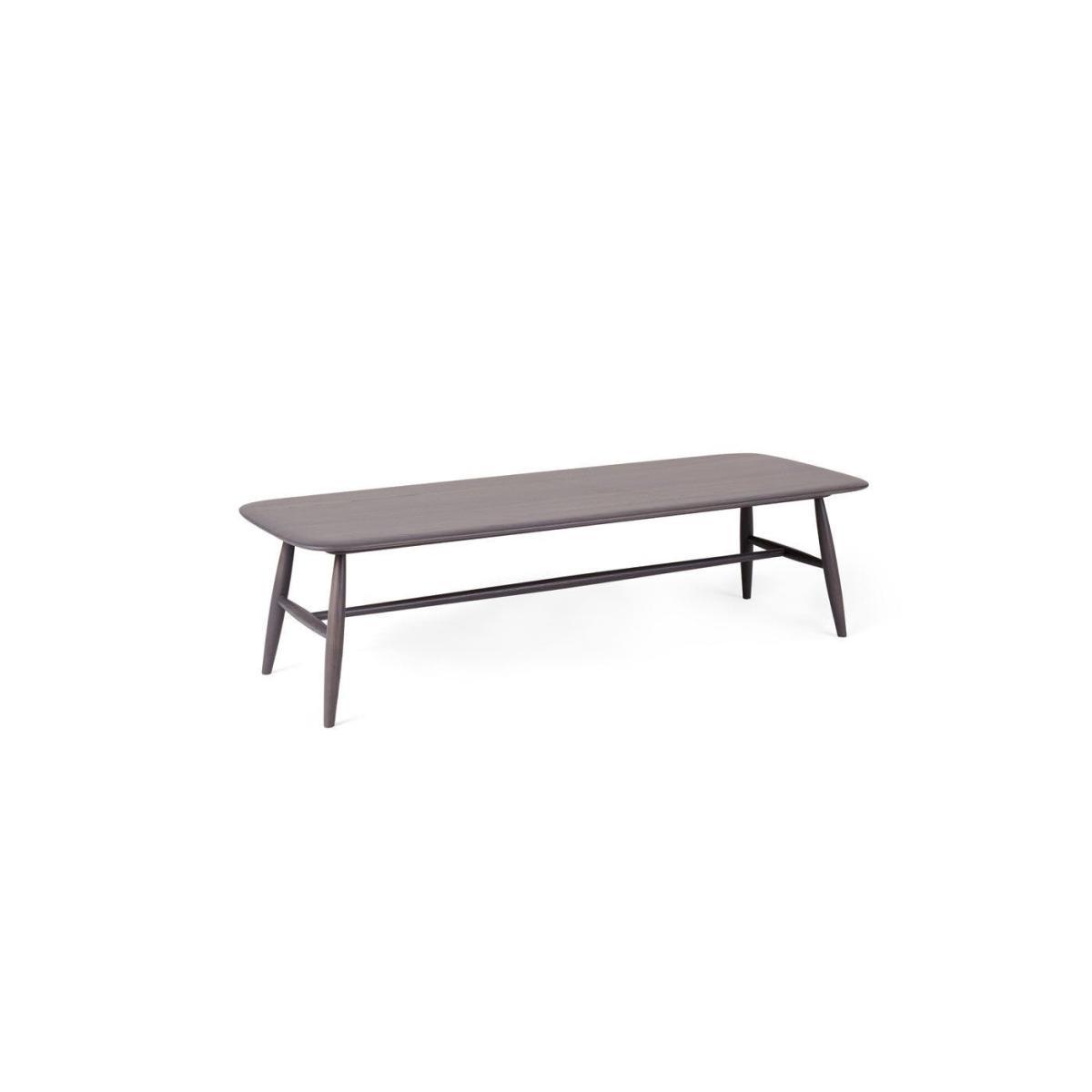 L.Ercolani Von Bench Walnut With Black Leather Seat Pad - Heal's UK Furniture – image 3