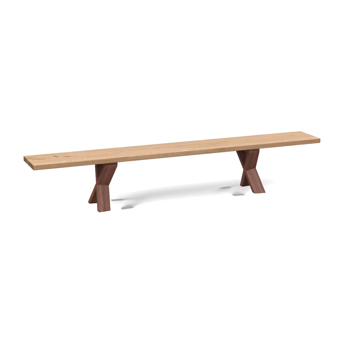 Heal's Oslo Bench 220x35cm Blonde Oak Natural Edge Filled - Heal's UK Furniture – image 1