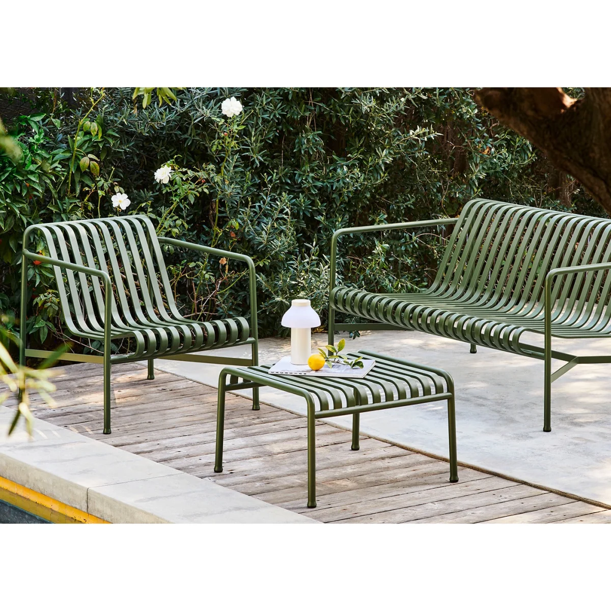 HAY Palissade Dining Armrest Bench Iron Red – image 3