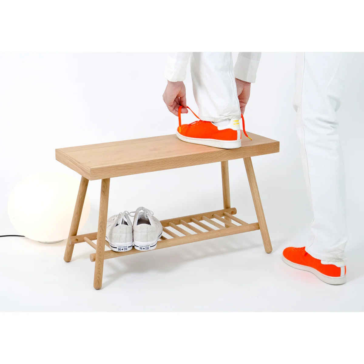 Wireworks Bench 75 Natural Oak – image 2