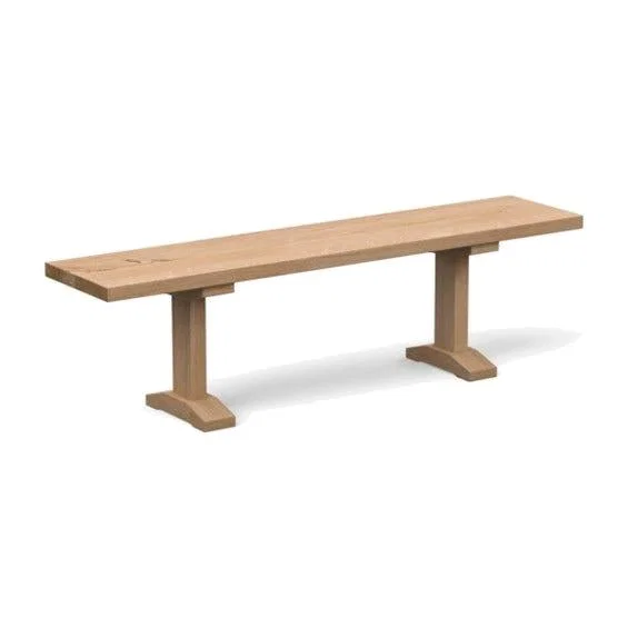 Heal's Lisbon Bench 220x35cm Blonde Oak Straight Edge Filled - Heal's UK Furniture