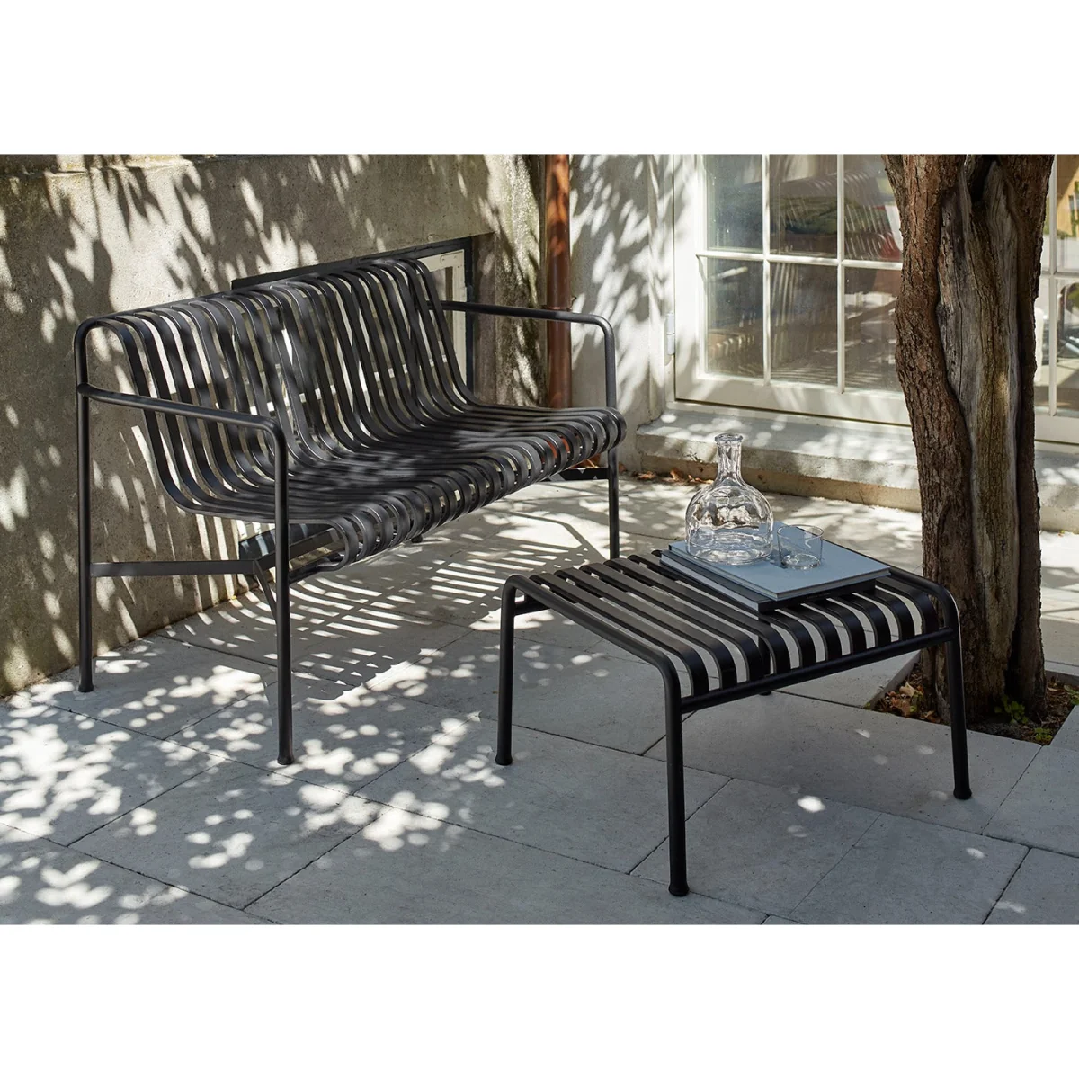 HAY Palissade Dining Armrest Bench Anthracite – image 6