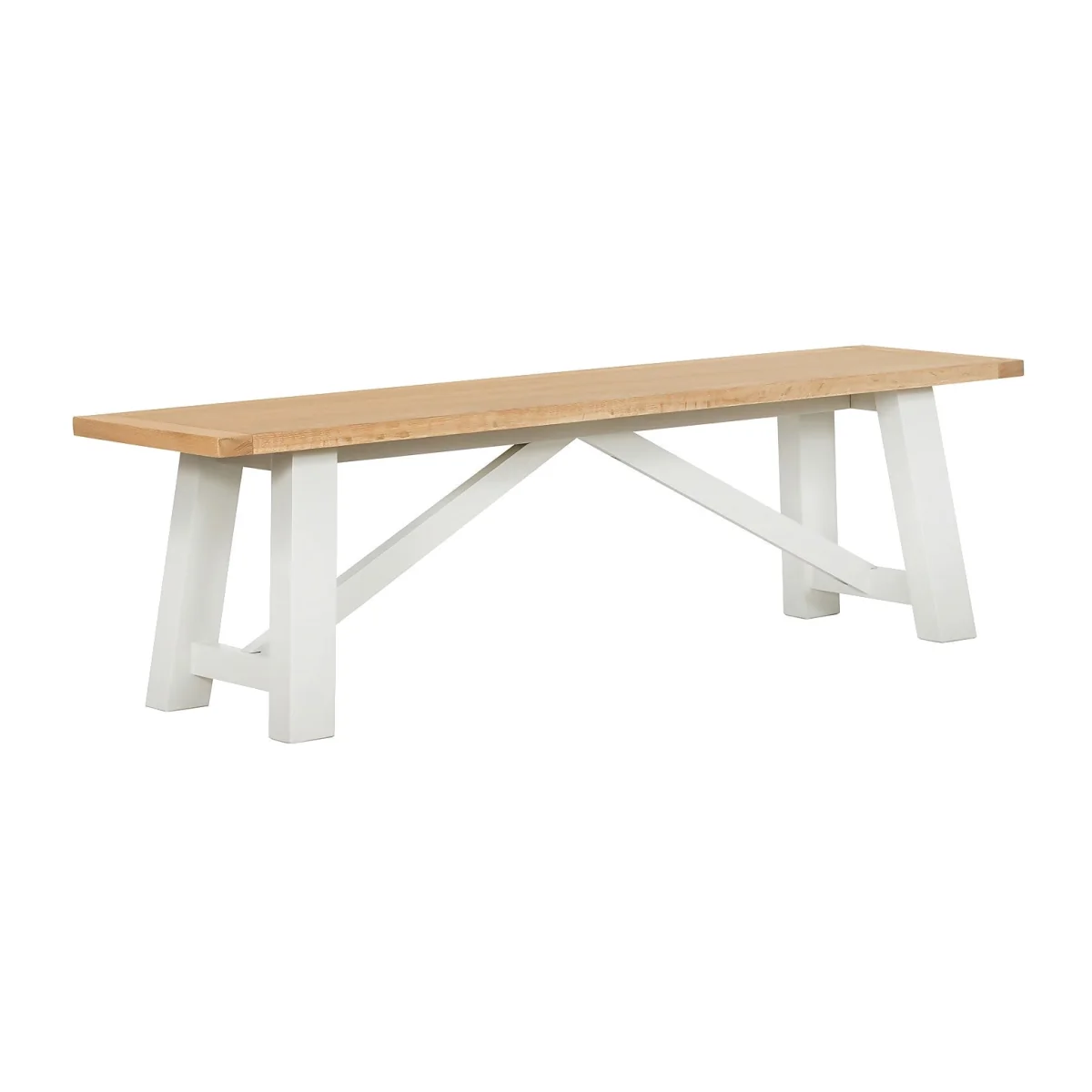 Ashstead Bench - Oak & Ivory