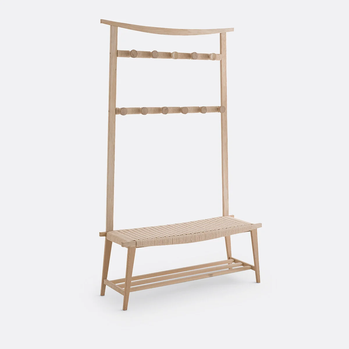 Kioto Solid Oak Hallway Storage Bench – image 2