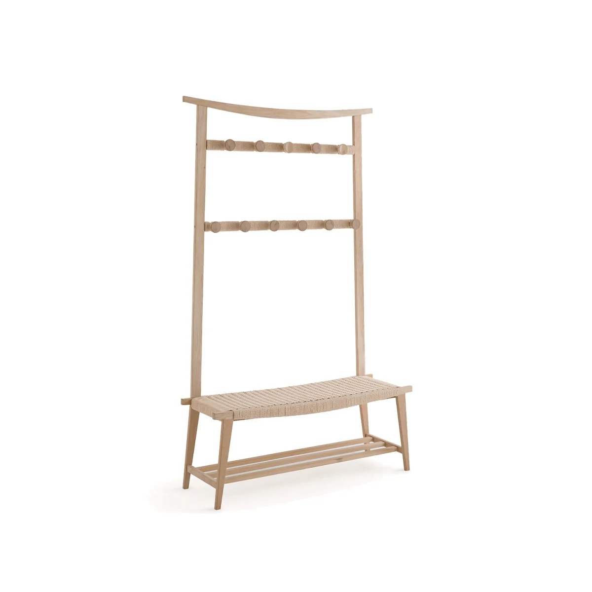 Kioto Solid Oak Hallway Storage Bench – image 1