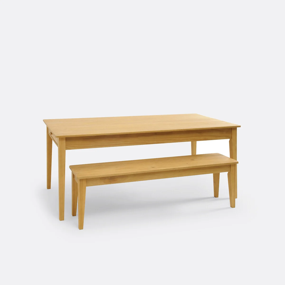 Alvina Solid Pine 3-Seat Bench – image 5