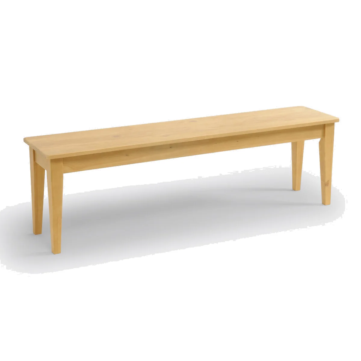 Alvina Solid Pine 3-Seat Bench – image 1