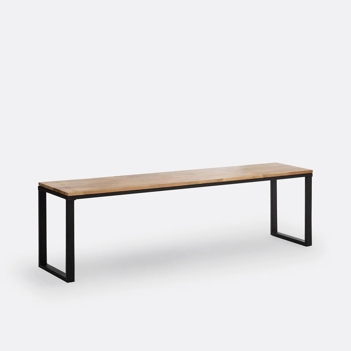 Hiba Solid Oak Bench – image 2
