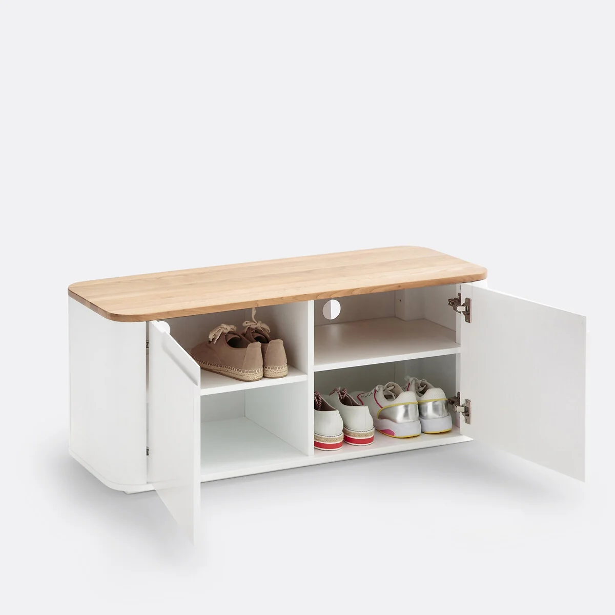 Stolico 2-Door Shoe Storage Bench – image 3