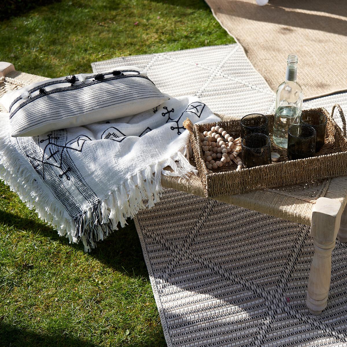 Adas Mango Wood & Rope Indian Style Bench – image 4