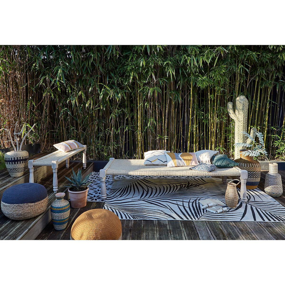 Adas Mango Wood & Rope Indian Style Bench – image 6