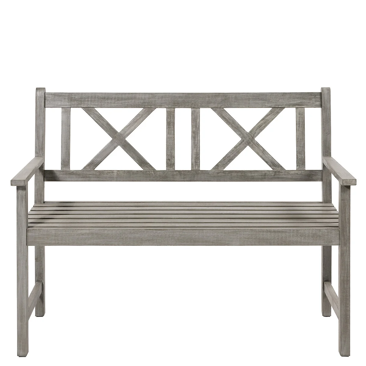 Cambridge 3 Seat Antique Grey Wooden Bench – image 3