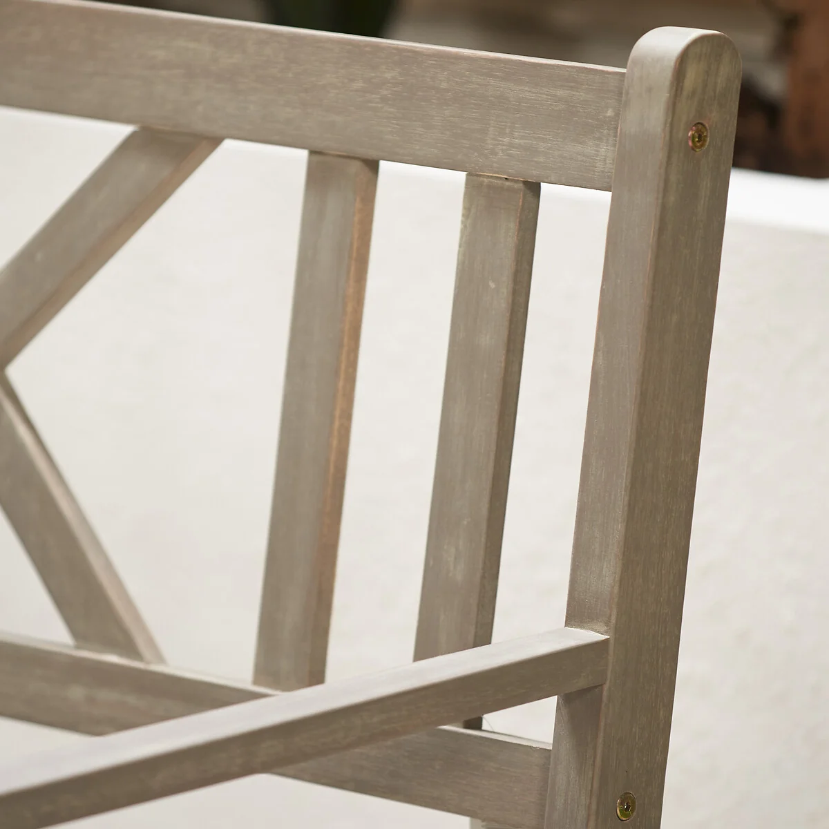 Cambridge 3 Seat Antique Grey Wooden Bench – image 4