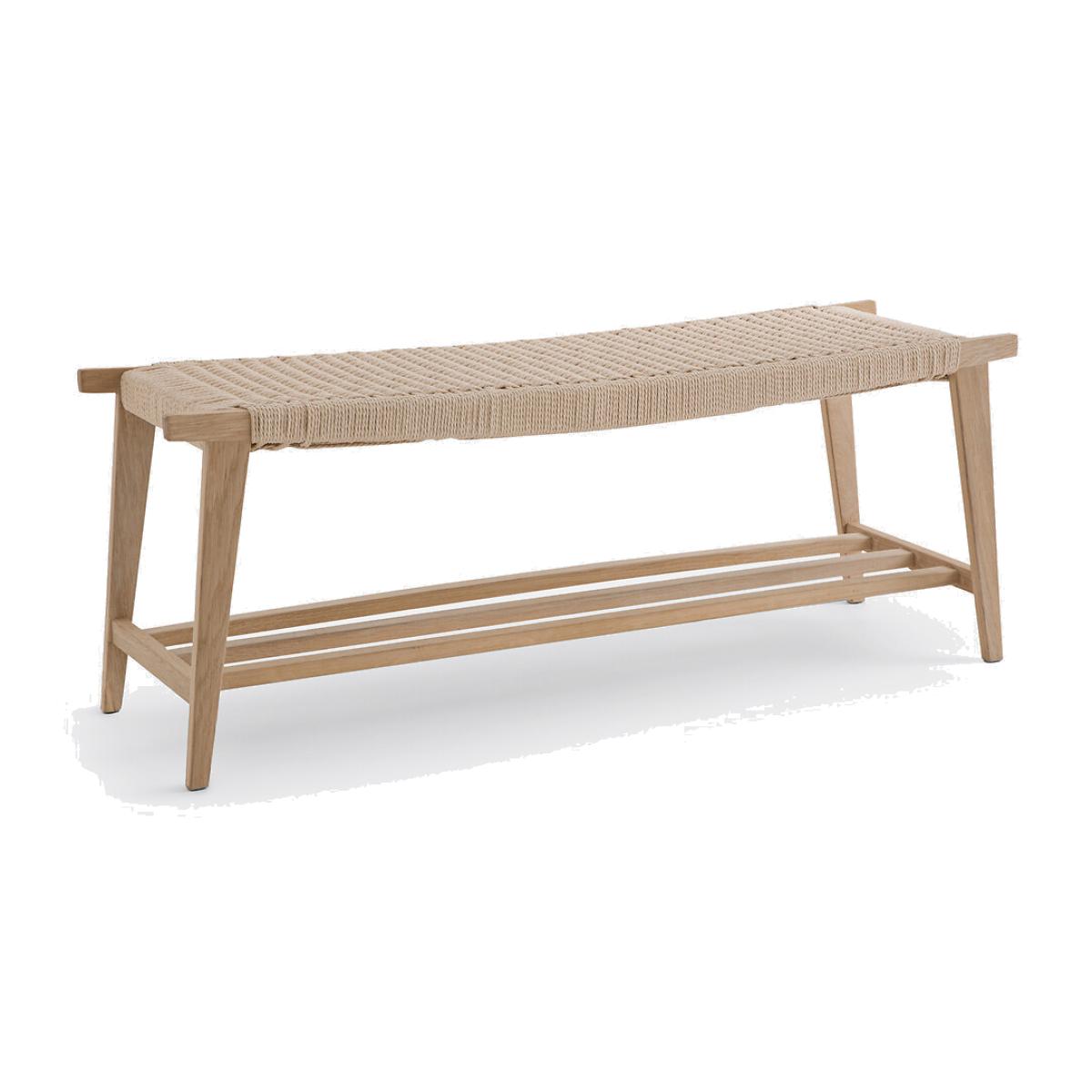 Kioto Solid Oak Bench – image 1