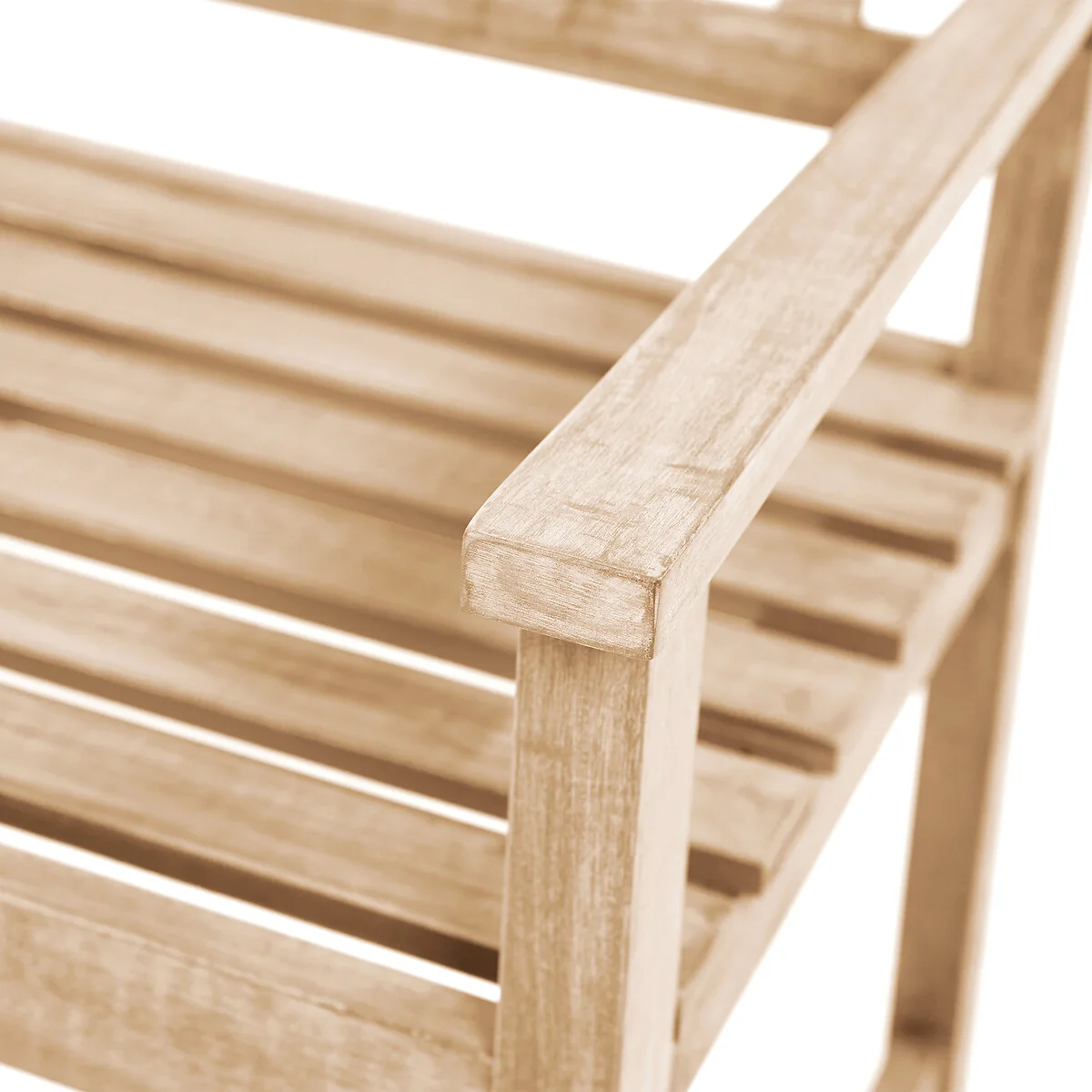 Cambridge 3 Seat Light Teak Wooden Bench – image 4